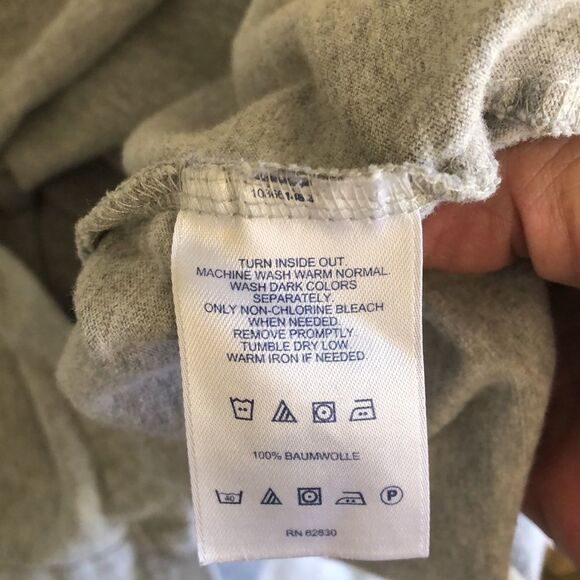 Lands End Long Sleeve T-shirt size L/T GUC Gray - Picture 4 of 4